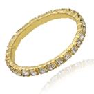 Aparador Aliança Filete de Strass Folheado a Ouro 18k