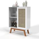 Aparador Bar Rattan Alto Branco Ofertamo Móveis Sala Aparador Bar Rattan Alto Branco Ofertamo Móveis Sala