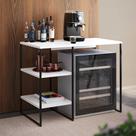 Aparador Barzinho Adega Bourbon 95cm Industrial em Aço para Home Bar Sala e Gourmet - Preto/branco Aparador Barzinho Adega Bourbon 95cm Industrial em Aço para Home Bar Sala e Gourmet - Preto/branco