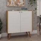 Aparador Buffet 2 portas com Pés de Madeira Maciça 100% MDF 0575 Vértice Genialflex
