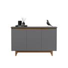 Aparador Buffet 3 Portas Moderno Mdf/mdp Multiuso Retro Top