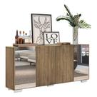 Aparador Buffet 4 Portas Multimóveis V3557 Rustic/Natural Aparador Buffet 4 Portas Multimóveis V3557 Rustic/Natural