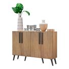 Aparador Buffet 4 Portas Retrô Viena Multimóveis V3606