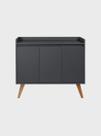 Aparador Buffet 90cm Retro Mdf Madri - On Móveis
