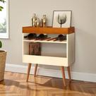 Aparador Buffet Adega Bar Stein Off White Caramelo Moderno e Compacto