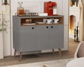 Aparador Buffet cantinho do Café 3 Portas Pés Palito Caique Cores - Comprar Moveis de casa