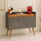 Aparador Buffet Cantinho do café Luxo 3 Portas Cores - MJM Casa dos Móveis