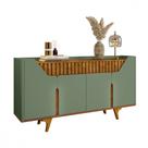 Aparador Buffet Danubio Pistache Naturalle Ripado Bechara