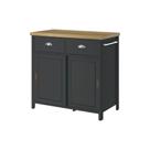 Aparador Buffet Ditália 2 Gavetas 2 Portas BA-145 Preto PT