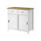 Aparador Buffet Ditália 2 Gavetas 2 Portas Branco Ba-145
