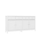 Aparador Buffet Ditália 4 Portas 4 gavetas R-626 Branco Aparador Buffet Ditália 4 Portas 4 gavetas R-626 Branco