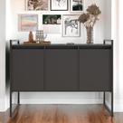 Aparador Buffet Industrial Turquia Preto Onix