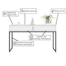 Aparador Buffet Iron Industrial Corredor Branco Aparador Buffet Iron Industrial Corredor Branco