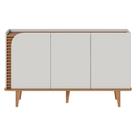 Aparador Buffet Jurerê Off White Matte Freijó - Colibri