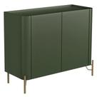 Aparador Buffet Para Sala de Jantar 2 Portas Pés Industrial Dourado Naim I03 Musgo - Lyam Decor Aparador Buffet Para Sala de Jantar 2 Portas Pés Industrial Dourado Naim I03 Musgo - Lyam Decor