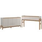 Aparador buffet Paris off white/jequitiba