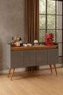 Aparador Buffet Sala 4 Portas Luxo Pés Palito Prime - Várias Cores - MJM Casa dos Móveis Aparador Buffet Sala 4 Portas Luxo Pés Palito Prime - Várias Cores - MJM Casa dos Móveis
