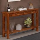Aparador Buffet Sala De Estar 01 Gaveta 145cm W02 New Rústico Madeira Maciça Imbuia - Lyam Decor