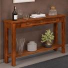 Aparador Buffet Sala De Estar 01 Gaveta 145cm W02 New Rústico Madeira Maciça Imbuia - Lyam Decor