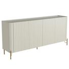 Aparador Buffet Sala de Jantar 4 Portas Brise Pés Industrial Dourado Naim I03 Luna - Lyam Decor Aparador Buffet Sala de Jantar 4 Portas Brise Pés Industrial Dourado Naim I03 Luna - Lyam Decor