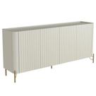 Aparador Buffet Sala de Jantar 4 Portas Brise Pés Industrial Dourado Naim I03 Luna - Lyam Decor