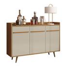 Aparador Buffet Sala de Jantar Retrô Moscou Cinamomo Off White - Lyam Decor