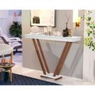 Aparador Buffet Sala Decorativo Pés Em Madeira Supreme Cor:branco