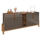 Aparador Buffet Sala Lizz 190cm com Pés de Madeira Maciça
