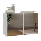 Aparador Buffet Suspenso Com Espelhos 2 Portas Multimóveis Mp8003 Branco Branco