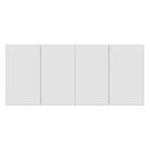 Aparador Buffet Suspenso Multimóveis Veneza 4 Portas Branco