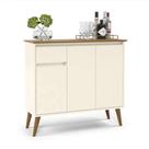 Aparador Buffet Veneza Off white/Freijo - EJ Moveis