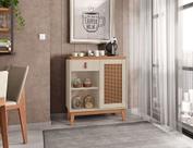 Aparador Café Rubi Off White/Noce - Casa D Móveis Aparador Café Rubi Off White/Noce - Casa D Móveis