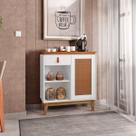 Aparador Cantinho do Café Porta e Gaveta Rubi Branco/ Cedro TX Aparador Cantinho do Café Porta e Gaveta Rubi Branco/ Cedro TX