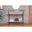 Aparador Cimol Lira Off White/Nature Aparador Cimol Lira Off White/Nature