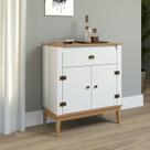 Aparador - Colonial 80x90x41 Cm 1 Gaveta 2 Portas