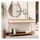 Aparador Curvo Tucupí 1G Off White Nature Bronze JB Bechara 32686