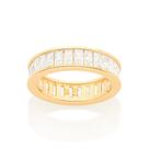 Aparador de aliança anel banhado ouro 3x 24k 18k e 22k rommanel cravejada zircônias 513040 Aparador de aliança anel banhado ouro 3x 24k 18k e 22k rommanel cravejada zircônias 513040