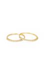 Aparador de Aliança com Zircônias Ouro 18k - 2.05 Cor:AmareloTamanho:15