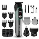 Aparador de barba, aparador de cabelo, kit de barbear 5 em 1 para homens