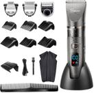 Aparador de barba Hatteker para homens, máquina de cortar cabelo à prova d'água