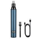 Aparador de cabelo nasal recarregável por USB para homens Deep Blue Aparador de cabelo nasal recarregável por USB para homens Deep Blue