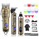 Aparador de cabelo Suttik para homens, aparador de nariz e barba, conjunto de 3 Aparador de cabelo Suttik para homens, aparador de nariz e barba, conjunto de 3