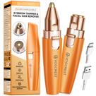 Aparador de depilação facial VG VOGCREST 2 em 1 recarregável