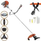 Aparador de Grama À Gasolina Tekna RL520ACG2 52cc 2HP 2T Completa Com Carretel de Nylon + Faca 2 Pontas + Faca 3 Pontas + Escova Rotativa de Aço