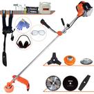 Aparador de Grama À Gasolina Terra GR520XP 52cc 2,5HP 6.500rpm Robusta e de Alta Performance Com 6 Opções de Cortes, Carretel e Faca 40 Dentes + Kit Facas 2 Pontas, 3 Pontas e 80 Dentes + Escova + EPI Aparador de Grama À Gasolina Terra GR520XP 52cc 2,5HP 6.500rpm Robusta e de Alta Performance Com 6 Opções de Cortes, Carretel e Faca 40 Dentes + Kit Facas 2 Pontas, 3 Pontas e 80 Dentes + Escova + EPI
