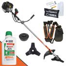 Aparador de Grama á Gasolina Terra GRH-430 2T 1,7Hp 43cc Roçadeira Completa Com Lâmina de 3 Pontas, Carretel Nylon, Cinto Duplo + ÓLEO STIHL 2T de 500ml Aparador de Grama á Gasolina Terra GRH-430 2T 1,7Hp 43cc Roçadeira Completa Com Lâmina de 3 Pontas, Carretel Nylon, Cinto Duplo + ÓLEO STIHL 2T de 500ml