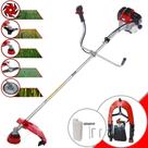 Aparador de Grama À Gasolina Toyama RT52L 2 Tempos 52cc 2HP de Potência 10.000rpm Roçadeira Completa Com Carretel de Nylon e Kit 4 Lâminas de Corte