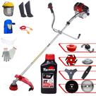 Aparador de Grama Com Sistema Antivibração À Gasolina Toyama RT52L 52cc 2HP 10.000rpm Roçadeira Com 8 Opções de Cortes + EPI + ÓLEO TOYAMA 2 TEMPOS