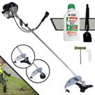 Aparador de Grama Com Sistema Antivibração À Gasolina Toyama TBC43-H 43cc Motor 2T 1,7HP de Potência 12.000rpm Roçadeira Completa Profissional Com Carretel de Nylon + Lâmina 3 Pontas + ÓLEO STIHL 8017