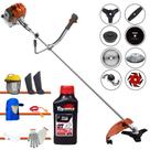 Aparador de Grama Profissional À Gasolina Tekna RL430ACNTK 43cc 1,7HP 9.000rpm Roçadeira Completa Com 8 Opções de Cortes + EPI + ÓLEO TOYAMA 2 TEMPOS